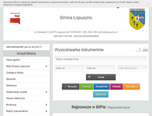 Tablet Screenshot of bip.lopuszno.pl